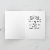 COMEDIC GNOME VERTELT U OUDE LEEFTIJD. KAART (Binnen)