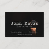 Comedisch visitekaartje opstaan (Achterkant)