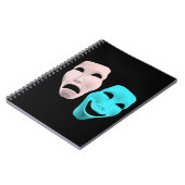 comedy-157719 comedy drama met gezichtsveld masker notitieboek (Linkerzijde)