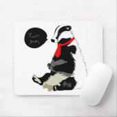 Comedy badger in stropdas muismat (Met muis)