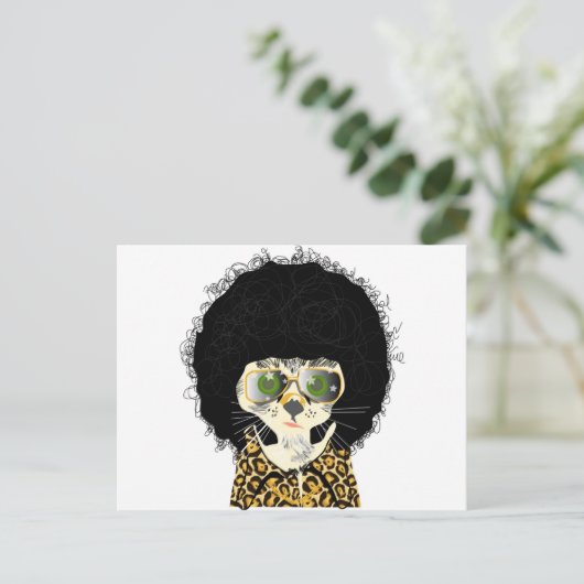 Comedy cat briefkaart (Staand voorkant)