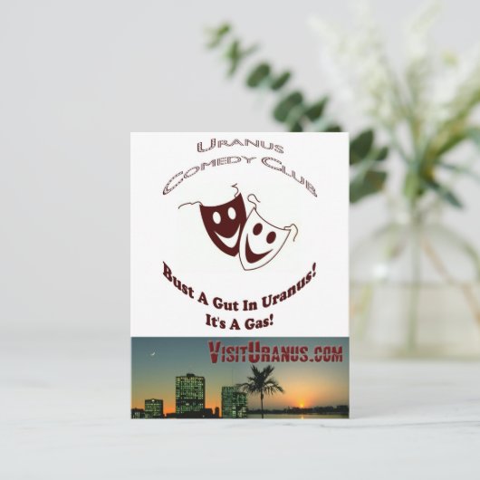 Comedy Club Briefkaart (Staand voorkant)