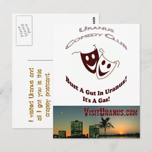 Comedy Club Briefkaart (Voorkant / Achterkant)