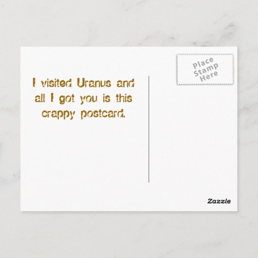 Comedy Club Briefkaart (Achterkant)