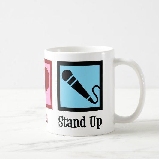 Comedy club voor komedie in Comedian Peace Love Koffiemok (Rechts)