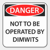 Comedy Danger Sticker (Voorkant)