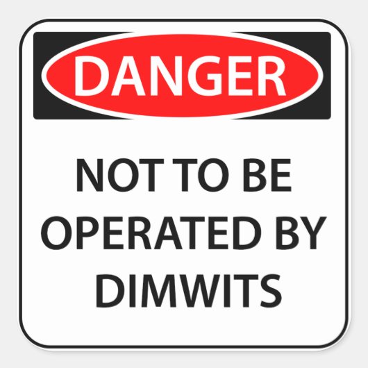 Comedy Danger Sticker (Voorkant)