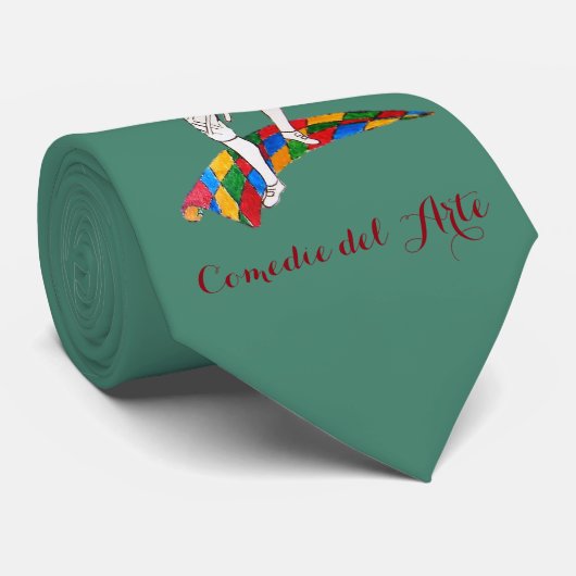 comedy del arte harlequin stropdas (Opgerold)