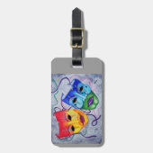 Comedy en tragedie bagagelabel (Voorkant verticaal)