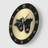 Comedy en tragedie Golds theaterwandklok Grote Klok (Hoek)