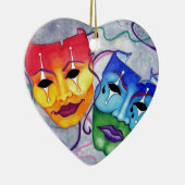 Comedy en tragedie keramisch ornament (Rechts)