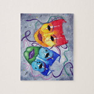 Comedy en tragedie legpuzzel