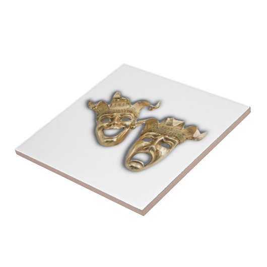 Comedy en tragedie maskers L Tegel Tegeltje (Zijkant)