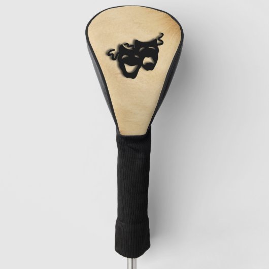 Comedy en tragedie maskers theater golfheadcover (Voorkant)