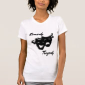 Comedy en tragedie maskers theater t-shirt (Voorkant)