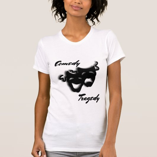 Comedy en tragedie maskers theater t-shirt (Voorkant)