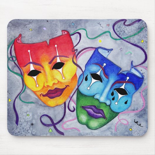 Comedy en tragedie muismat (Voorkant)