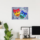 Comedy en tragedie poster (Thuiskantoor)