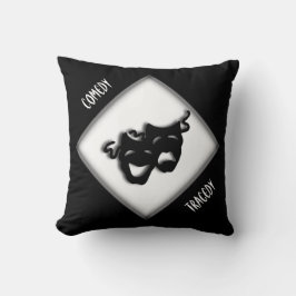 Comedy en tragedie Sierkussen van het Griekse Mask