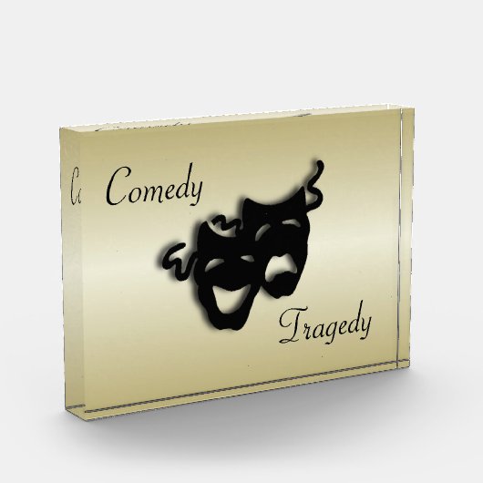 Comedy en tragedie Theater Gold Fotoblokken (Links)