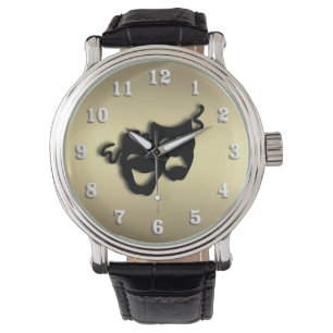 Comedy en tragedie Theater Gold Horloge