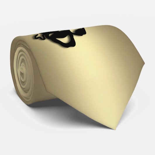 Comedy en tragedie Theater Gold Stropdas (Opgerold)