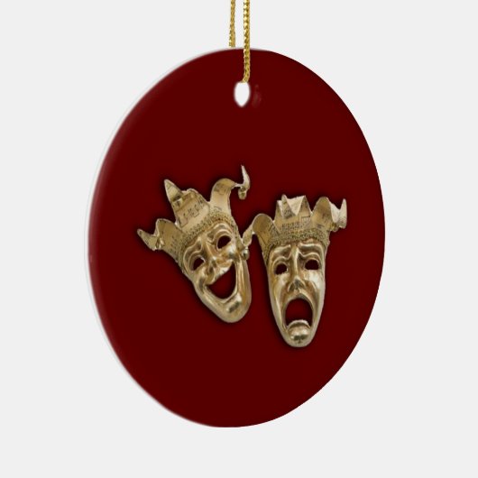 Comedy en tragedie theater keramisch ornament (Rechts)