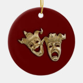 Comedy en tragedie theater keramisch ornament (Voorkant)