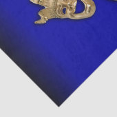 Comedy en tragedie theater maskers kobalt tissuepapier (Detail)