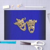 Comedy en tragedie theater maskers kobalt tissuepapier (Craft)