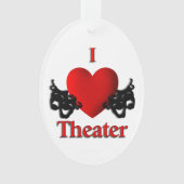 Comedy en tragedie theater maskers Ornament (voorkant)