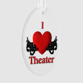 Comedy en tragedie theater maskers Ornament (voorkant)