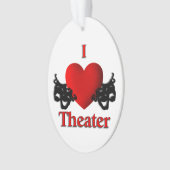 Comedy en tragedie theater maskers Ornament (voorkant)