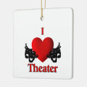 Comedy en tragedie theater maskers Ornament (Links)