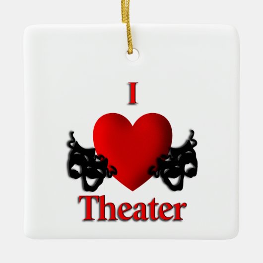 Comedy en tragedie theater maskers Ornament (Voorkant)