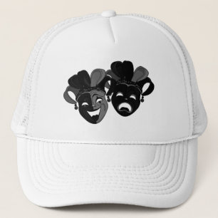 Comedy en tragedie theater maskers Silver Trucker Pet