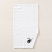 Comedy en tragedie theater maskers wit bad handdoek (Handdoek)