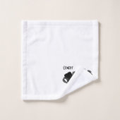 Comedy en tragedie theater maskers wit bad handdoek (Wasdoekje)