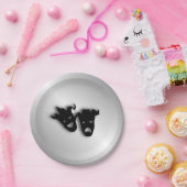 Comedy en tragedie theater papieren bordje (Feest)