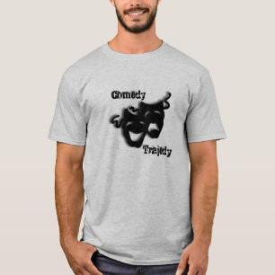 Comedy en tragedie theater t-shirt