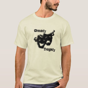 Comedy en tragedie theater t-shirt