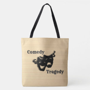 Comedy en tragedie theater tote bag