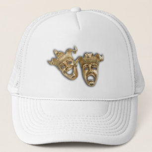 Comedy en tragedie theater trucker pet