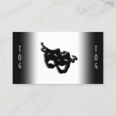 Comedy en tragedie theater visitekaartje (Achterkant)