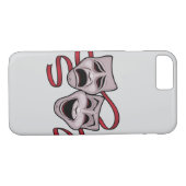 Comedy- en tragedie-theatermaskers Case-Mate iPhone case (Achterkant (Horizontaal))