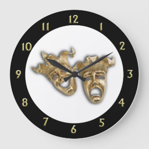 Comedy en tragedie uniek theater grote klok