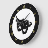 Comedy en tragedie unieke theaterwandklok grote klok (Hoek)