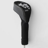 Comedy en tragedie, zilver theater golfheadcover (Schuin)