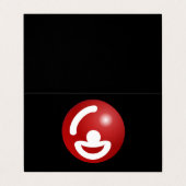 Comedy Funny Entertainer Logo Sjabloon Visitekaartje (Buitenkant ongevouwen)