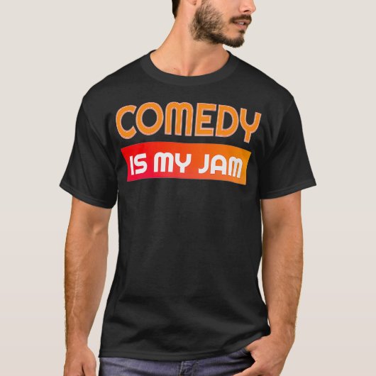 Comedy is mijn jam Fun voor de Comedian Premium va T-shirt (Voorkant)